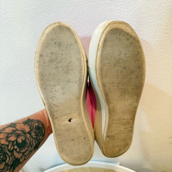 Acne Studios Platform Lace Up Sneakers Pink Women’s Size 8 (38) - Picture 10 of 10